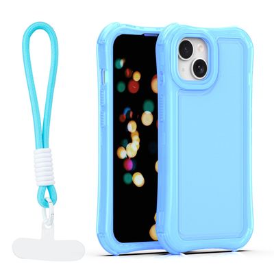 Púzdro Safepop s popruhom pre iPhone 14 6,1" modré