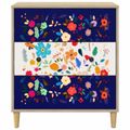 vidaXL Příborník MAINZ Kvetinový vzor 66 x 36,5 x 75 cm Sonoma