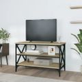 vidaXL TV skrinka dub sonoma 80x40x50 cm spracované drevo