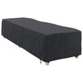 vidaXL Pokrývka na ležadlá Jednofarebný Čierna 74 x 210 x 40 cm látka