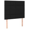 vidaXL Posteľný rám boxspring s matracom čierny 90x200 cm látka