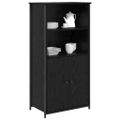 vidaXL Highboard Čierny dub 62 x 36 x 121,5 cm Kompozitné drevo