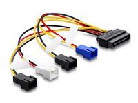 Delock Power cable SATA 15 pin plug to 4