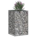 vidaXL Gabiónová vyvýšená posteľ 50 x 50 x 80 cm Pozinkovaná oceľ