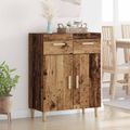 vidaXL Servírovacia skriňa Staré drevo 34 x 69.5 x 89 cm