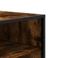 vidaXL Skrinka na topánky, tmavý dub 75x38x97,5cm kompozitné drevo+kov