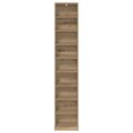 vidaXL CD Skrinka Dub artisan 33 x 23,5 x 175 cm Kompozitné drevo