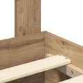 vidaXL Rám postele Remeselný dub 140 x 190 cm Kompozitné drevo