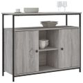 vidaXL Komoda sivá sonoma 100x35x80 cm kompozitné drevo