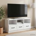 vidaXL TV skrinka Biela 102 x 34,5 x 47 cm Kompozitné drevo