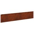 vidaXL Obrubník trávnika 20 ks 100 x 22 cm Oceľ Hrdzavý