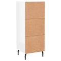 vidaXL Komoda lesklá biela 34,5x34x90 cm spracované drevo