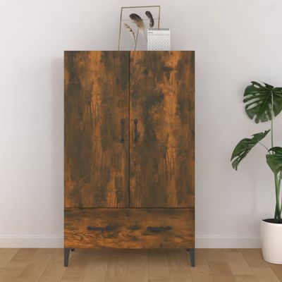 vidaXL Kredenc dymový dub 70x31x115 cm spracované drevo