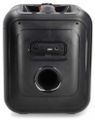 NEDIS párty reproduktor/ výkon 150 W/ Bluetooth/ doba přehrávání na baterie 5 hod/ držadlo/ párty osvětlení/ ekvalizér Reproduktor, bezdrátový, 150W, na koleckách, Bluetooth, USB, LED podsvícení, ekvalizér, výdrž až 5 hodin, cerno-oranžový
