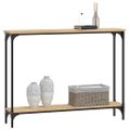 vidaXL Konzolový stolík dub sonoma 100x22,5x75 cm kompozitné drevo