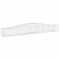 vidaXL Oblúkový gabionový kôš 9 ks 400x50x40/60 cm pozinkované železo