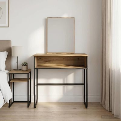 vidaXL Toaletný stolík Dub artisan 81 x 40 x 131 cm Kompozitné drevo