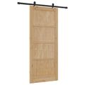 vidaXL Posuvné dvere ORKDAL 86 x 198,5 cm Borovicový masív Prírodná