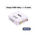 Prepočítavač MASCOM AHC 01 LT video/audio 3x CINCH IN | 1x HDMI OUT 720P/1080P