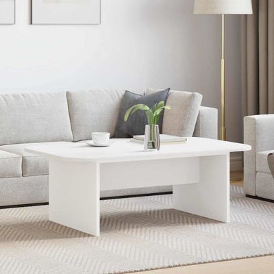 vidaXL Konferenčný stolík Biela 93 x 53 x 33 cm Kompozitné drevo