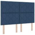 vidaXL Posteľ s pružinovým rámom s matracmi Modrá 160 x 200 cm látka