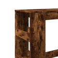 vidaXL Barový stôl s policami dymový dub 90x40x103,5 cm kompoz. drevo