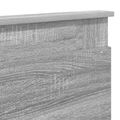 vidaXL Rám postele Sivý Sonoma 200 x 200 cm Inžinierske drevo