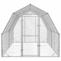 vidaXL Kurací výbeh 2,5x4x2,25 m Pozinkovaná oceľ