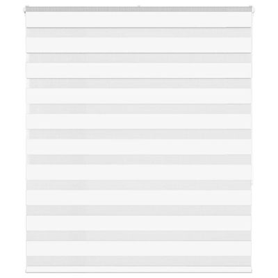 vidaXL Zebra roleta biela 120x150 cm šírka látky 115,9cm polyester