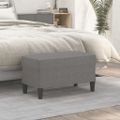 vidaXL Lavica tmavosivá 70x35x41 cm látka