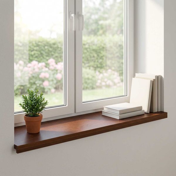 vidaXL Parapety 2 ks Tmavohnedá 100 x 40 x 2 cm Masívne dubové drevo