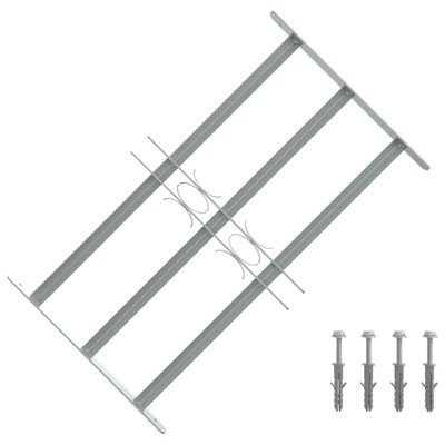 Nastaviteľná bezpečnostná okenná mreža s 3 priečkami 500-650 mm