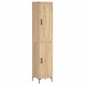 vidaXL Vysoká skrinka dub sonoma 34,5x34x180 cm spracované drevo