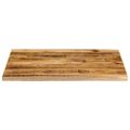 vidaXL Stolová doska 100x80x3,8 cm Live Edge Masívne drevo hrubé mango