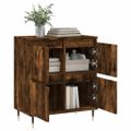vidaXL Komoda dymový dub 60x35x70 cm spracované drevo