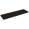 vidaXL Stolová doska tmavohnedá 200x60x(2-6) cm ošetrený dubový masív