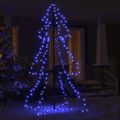vidaXL Vianočný stromček, kužeľ, 200 LED, dovnútra aj von 98x150 cm