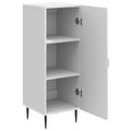 vidaXL Servírovacia skriňa Biela s vysokým leskom 33 x 34,5 x 89,5 cm