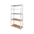 Kovový úložný regál Atos RB-1256 180x90x40 strieborný