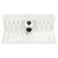 vidaXL Úložný box na káble pod stôl 2 ks Biela 35 x 12 x 13 cm Oceľ