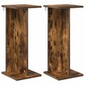 vidaXL Stojan na rastliny 2 ks Dymový dub 25 x 25,5 x 60,5 cm
