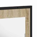 vidaXL Kúpeľňové zrkadlo s poličkou Nástenný Čierna 50 x 12 x 60 cm