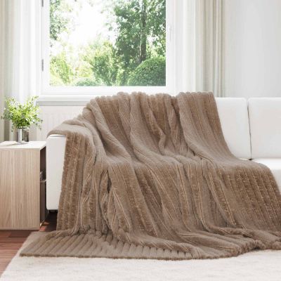 vidaXL Deka ťavová 240 x 220 cm Flís
