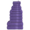 vidaXL 12-dielna sada uterákov FROGN fialová 360 g/m²