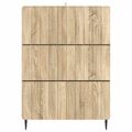 vidaXL Zásuvkový kabinet 66 x 34,5 x 92 cm Kompozitné drevo Dub sonoma