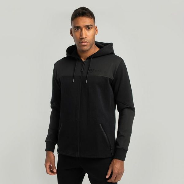 Mikina Essential Zip Up Hoodie Black - STRIX, veľkosť S