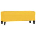 vidaXL Lavička bledožltá 100x35x41 cm látka