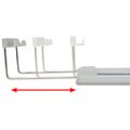 vidaXL Akváriová LED lampa 80-90 cm, hliník, IP67