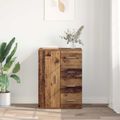 vidaXL Servírovacia skriňa Staré drevo 59 x 39 x 80 cm