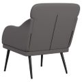 vidaXL Kreslo sivé 63x76x80 cm umelá koža